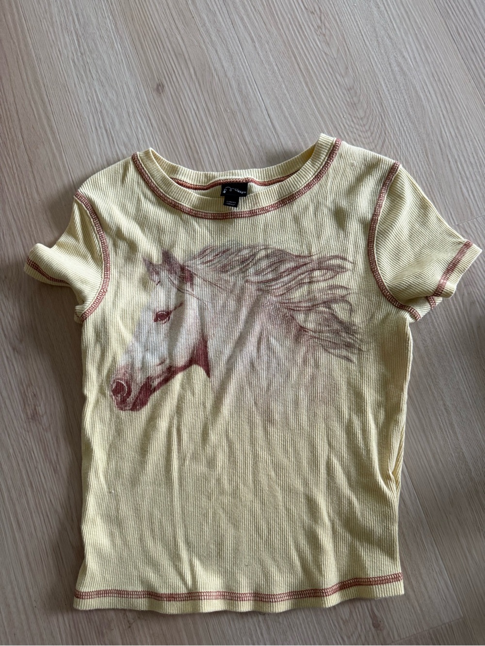 Vintage horse graphic baby tee
